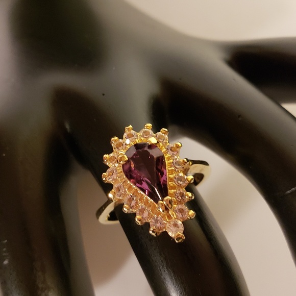Vintage 1990s Gemstone Crystal  Ring - Picture 1 of 5